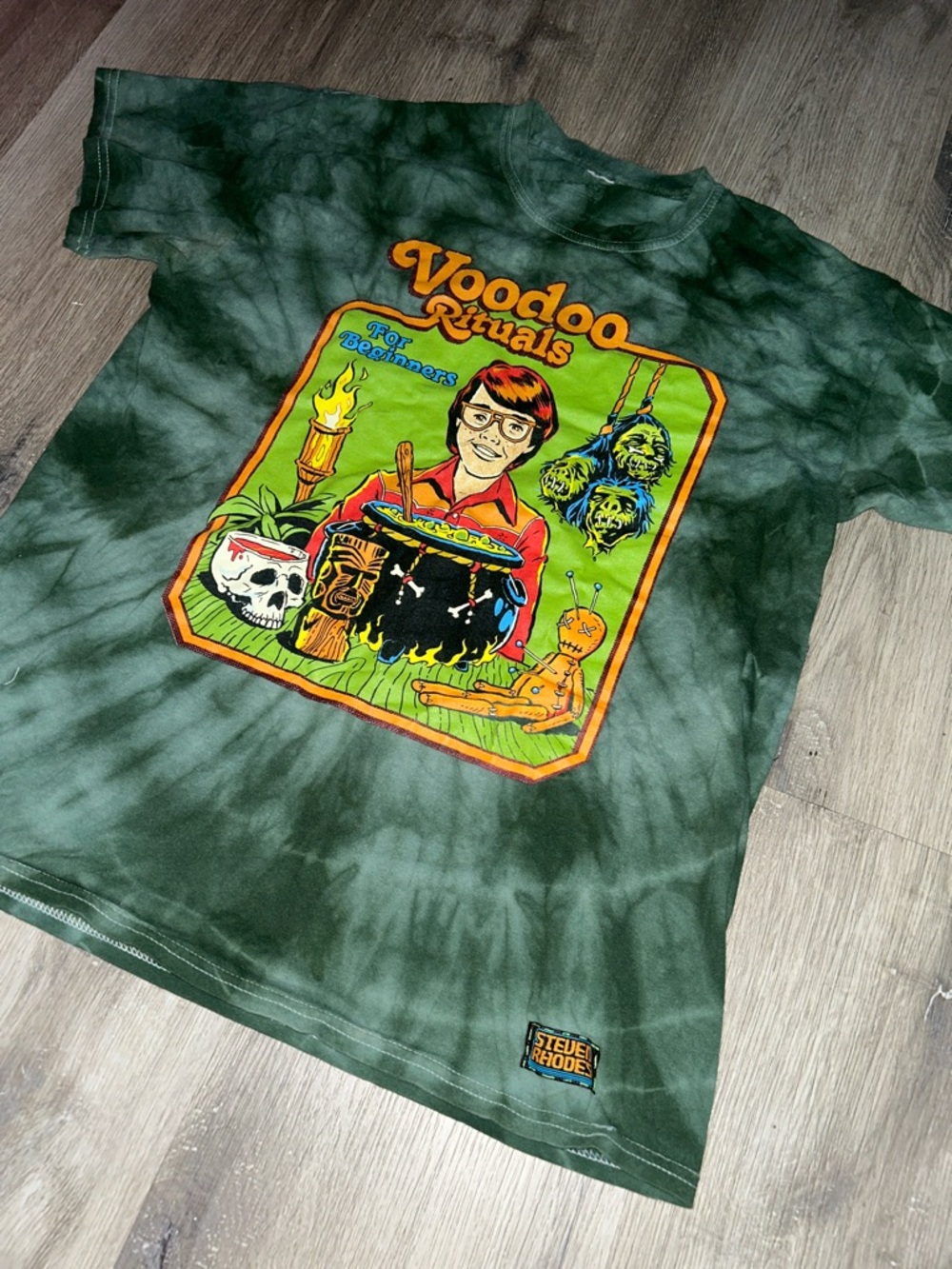 Steven Rhodes Voodoo Rituals Tie Dye Graphic tee